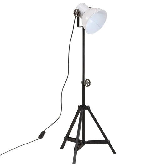 vidaXL Φωτιστικό Δαπέδου 25 W Λευκό 35x35x65/95 εκ. Ε27