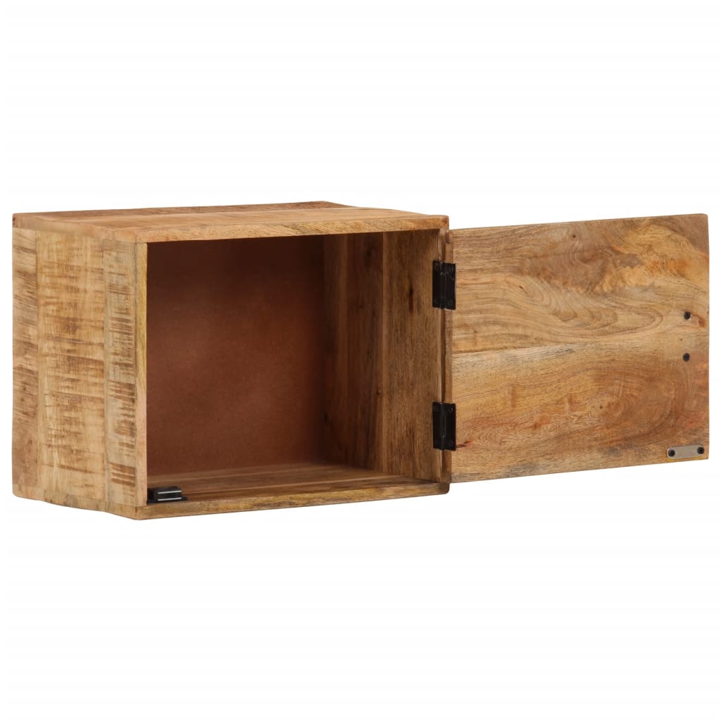 vidaXL Κομοδίνο Επιτοίχιο με Αποθ. Χώρο 40x30x25 εκ. Μασίφ Ξύλο Μάνγκο