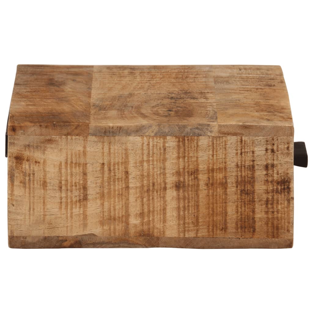 vidaXL Κομοδίνο Επιτοίχιο με Αποθ. Χώρο 40x30x13,5εκ Μασίφ Ξύλο Μάνγκο