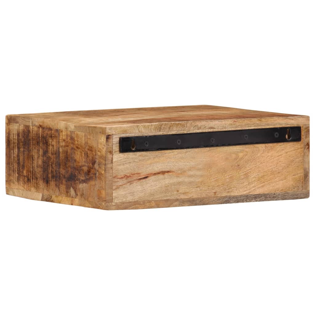vidaXL Κομοδίνο Επιτοίχιο με Αποθ. Χώρο 40x30x13,5εκ Μασίφ Ξύλο Μάνγκο