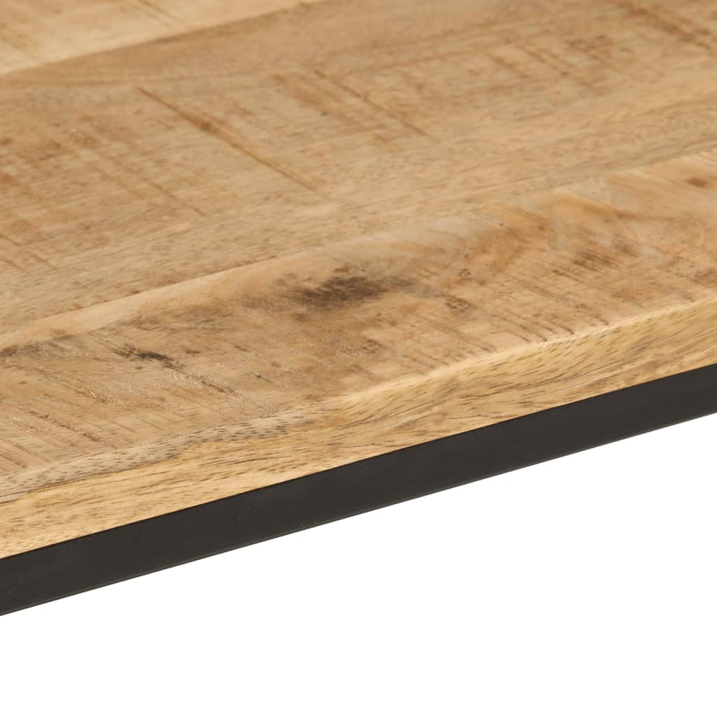 vidaXL Τραπέζι Κονσόλα 90x30x75 εκ. Μασίφ Ακατ. Ξύλο Μάνγκο/Σίδηρο