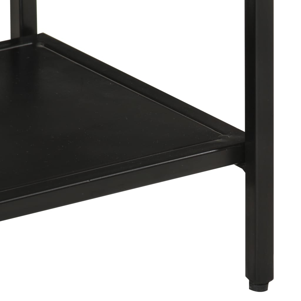 vidaXL Τραπέζι Κονσόλα 90x30x75 εκ. Μασίφ Ακατ. Ξύλο Μάνγκο/Σίδηρο