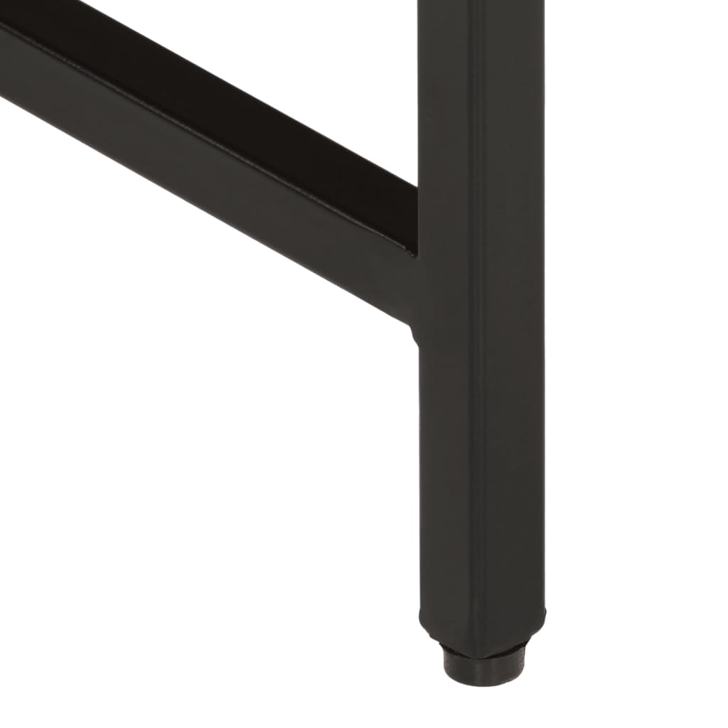 vidaXL Τραπεζάκια Ζιγκόν 3 τεμ. από Μασίφ Ξύλο Μάνγκο και Σίδερο