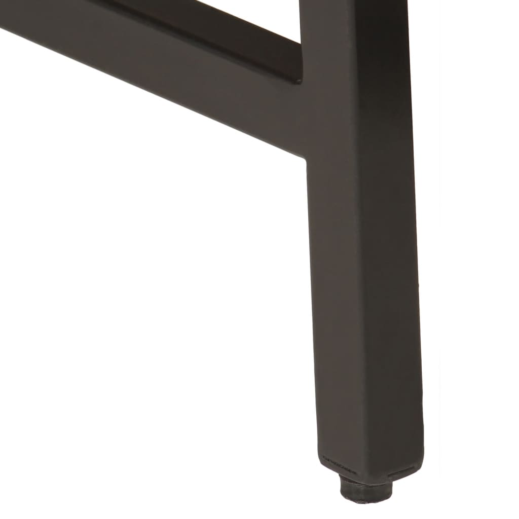 vidaXL Τραπεζάκια Ζιγκόν 3 τεμ. από Μασίφ Ξύλο Μάνγκο και Σίδερο