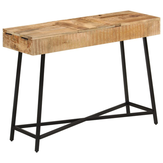 vidaXL Μπουντουάρ 105x35x75 εκ. Μασίφ Ακατέργαστο Ξύλο Μάνγκο/Σίδηρος