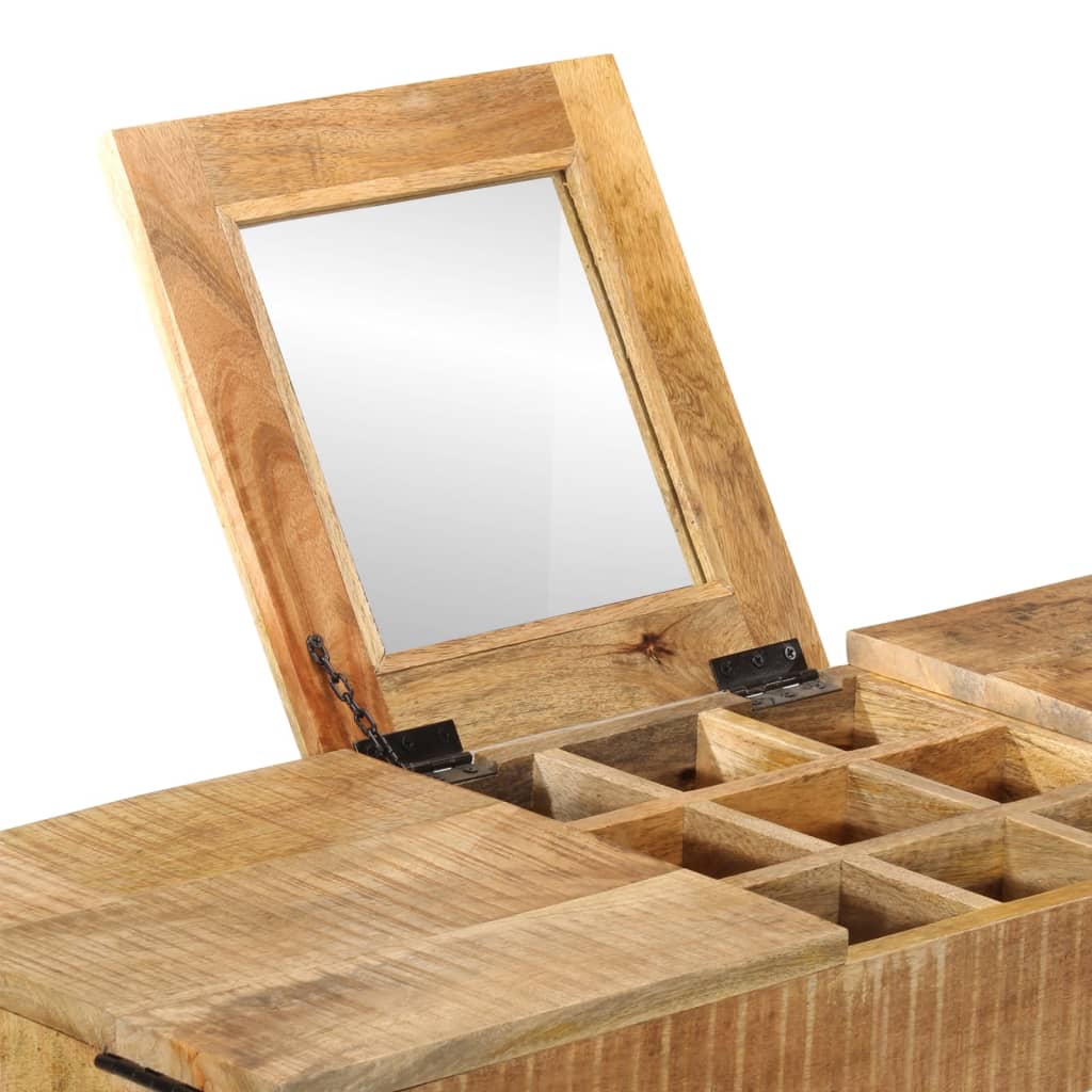 vidaXL Μπουντουάρ 105x35x75 εκ. Μασίφ Ακατέργαστο Ξύλο Μάνγκο/Σίδηρος