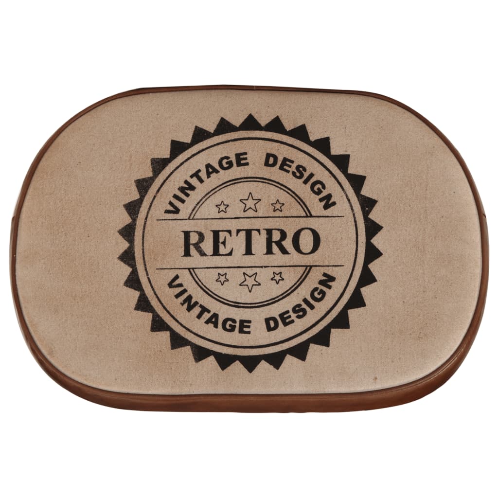 vidaXL Σκαμπό Μπαρ 2 τεμ. Σκούρο Καφέ 40x29,5x53 εκ.