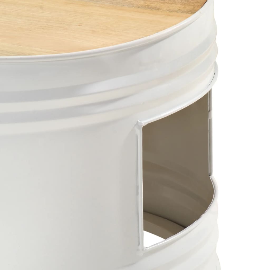 vidaXL Τραπέζια Μπαρ Σχήμα Ντραμς 3Τεμ. από Μασίφ Ακατ. Ξύλο Μάνγκο