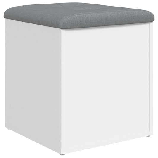 vidaXL Παγκάκι Αποθήκευσης Λευκό 42 x 42 x 45 εκ. από Επεξεργ. Ξύλο