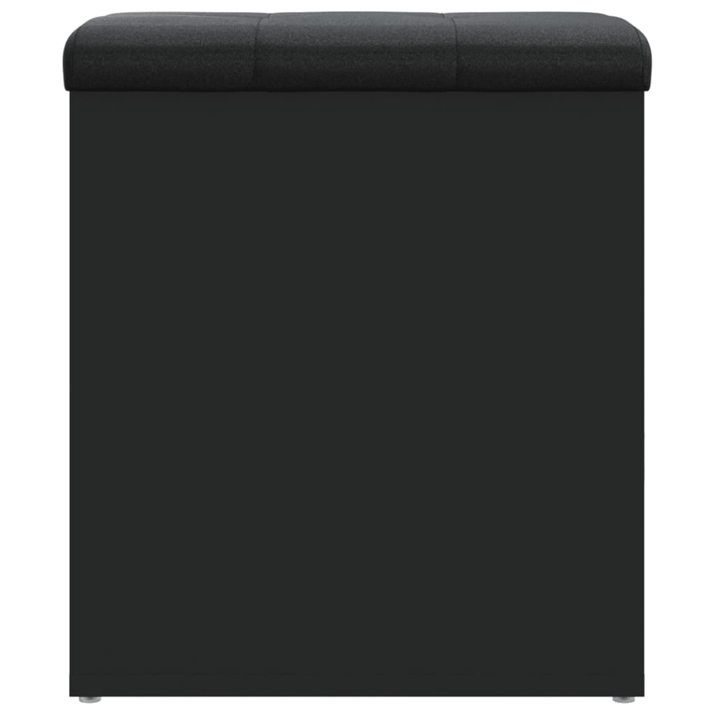 vidaXL Παγκάκι Αποθήκευσης Μαύρο 42x42x45 εκ. από Επεξεργασμένο Ξύλο