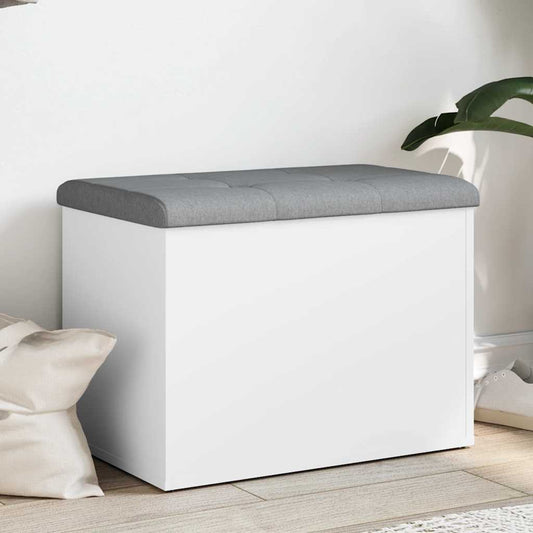 vidaXL Πάγκος Αποθήκευσης Λευκός 62x42x45 εκ. από Τεχνητό Ξύλο
