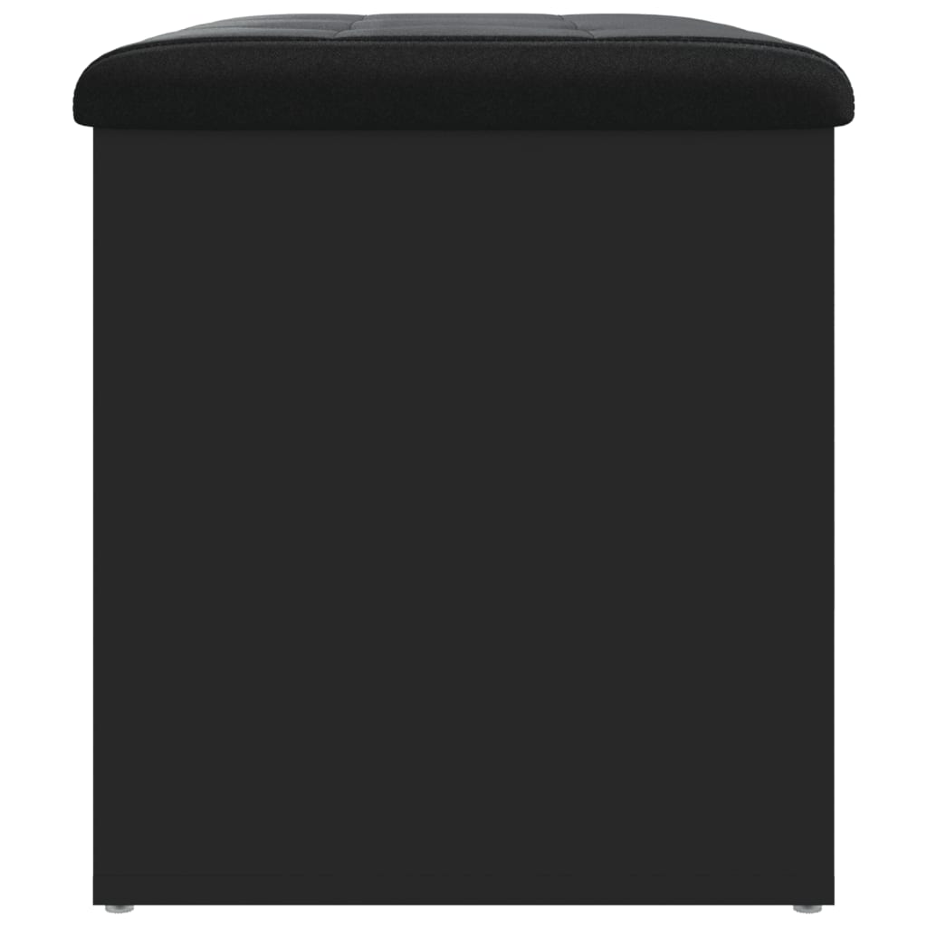 vidaXL Παγκάκι Αποθήκευσης Μαύρο 62x42x45 εκ. από Επεξεργασμένο Ξύλο