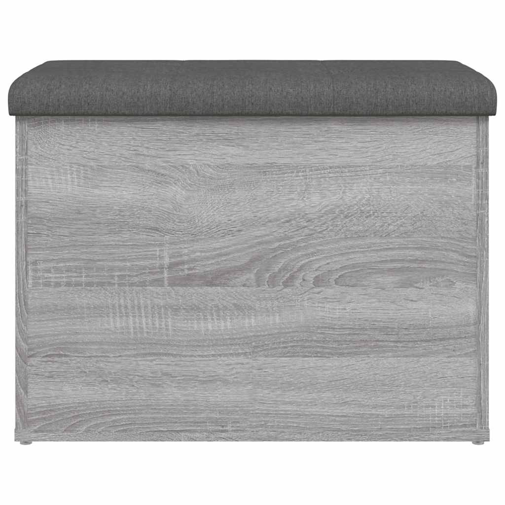 vidaXL Παγκάκι Αποθήκευσης Γκρι Sonoma 62x42x45 εκ. Επεξεργασμένο Ξύλο