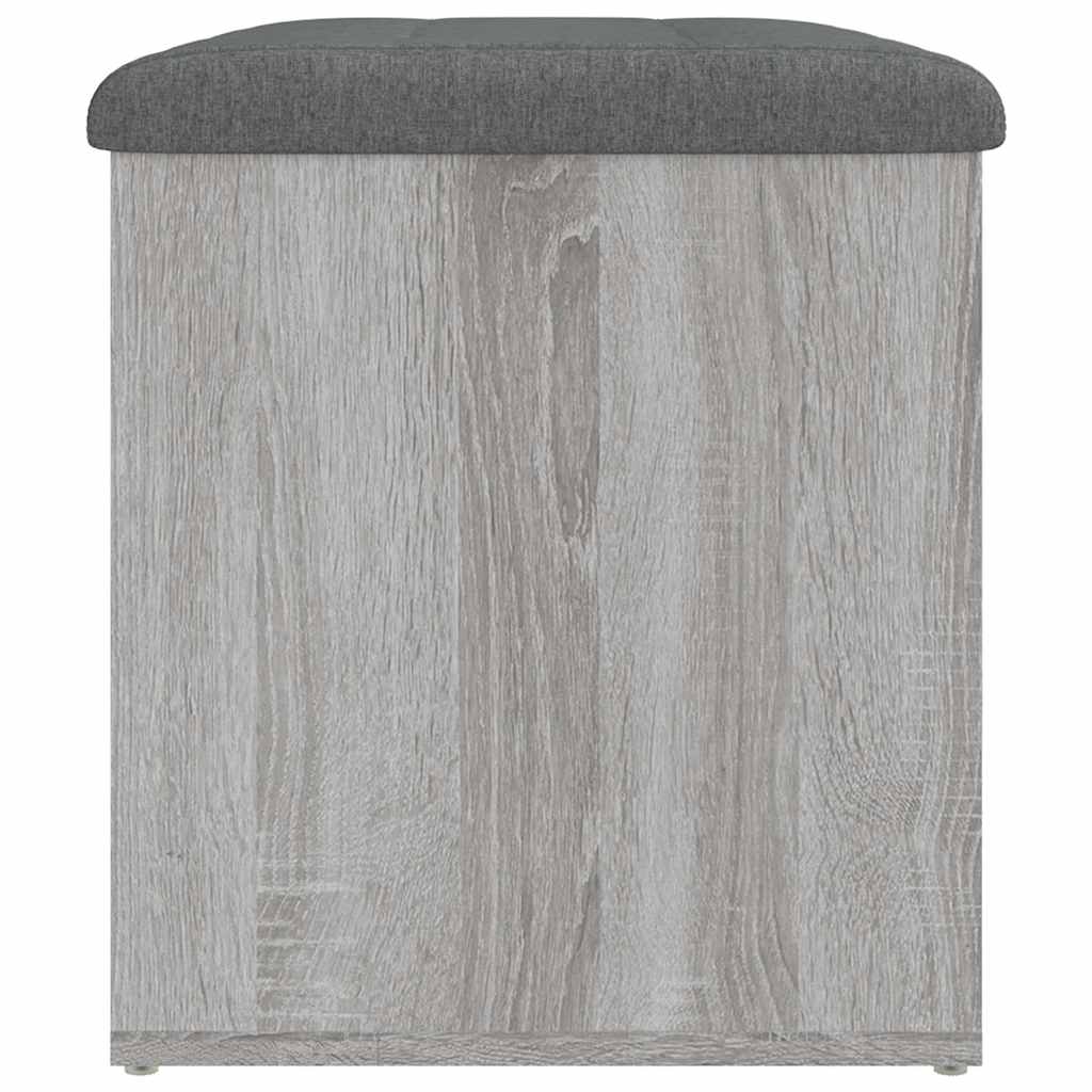 vidaXL Παγκάκι Αποθήκευσης Γκρι Sonoma 62x42x45 εκ. Επεξεργασμένο Ξύλο