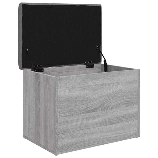 vidaXL Παγκάκι Αποθήκευσης Γκρι Sonoma 62x42x45 εκ. Επεξεργασμένο Ξύλο