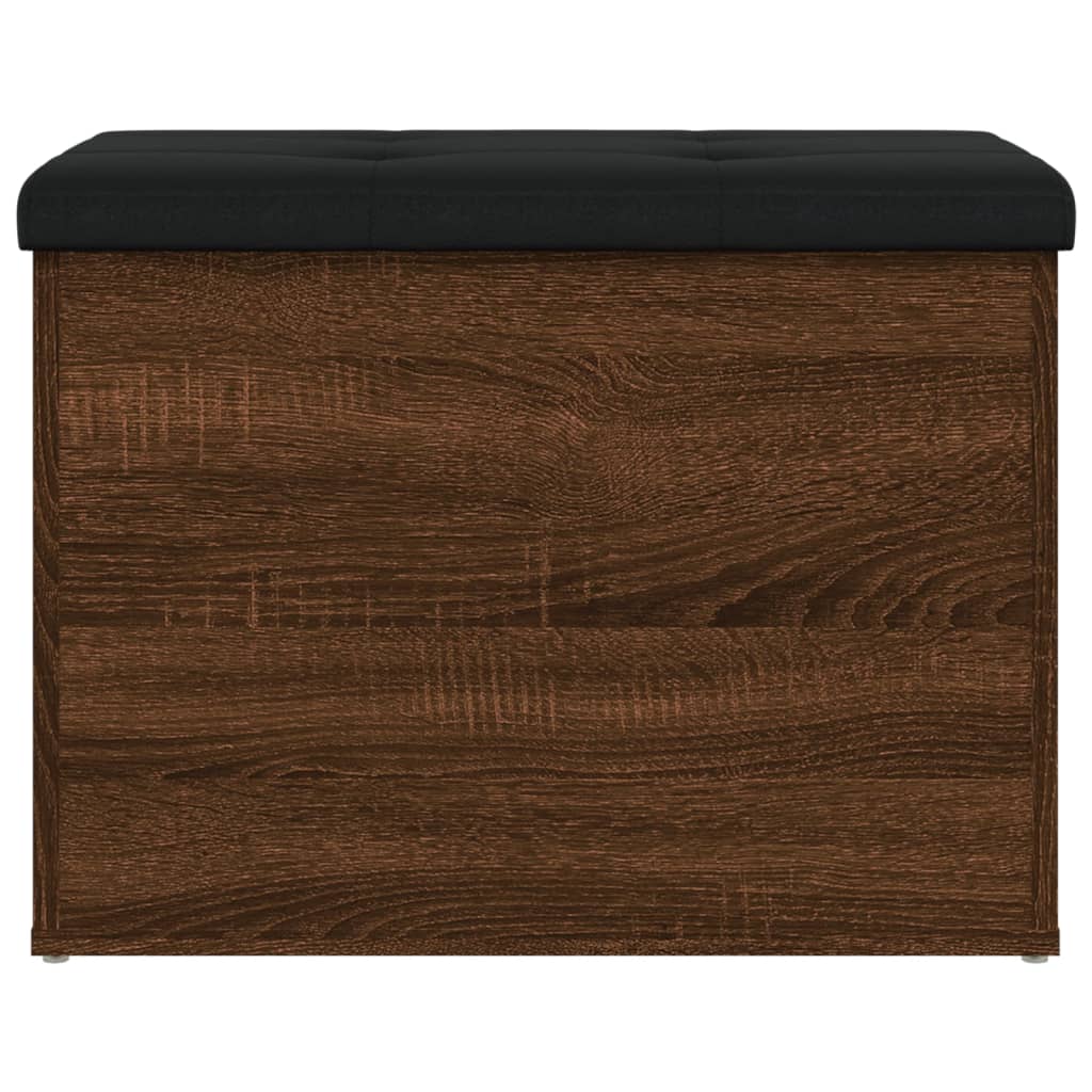 vidaXL Παγκάκι Αποθήκευσης Καφέ Δρυς 62x42x45 εκ. από Επεξ. Ξύλο