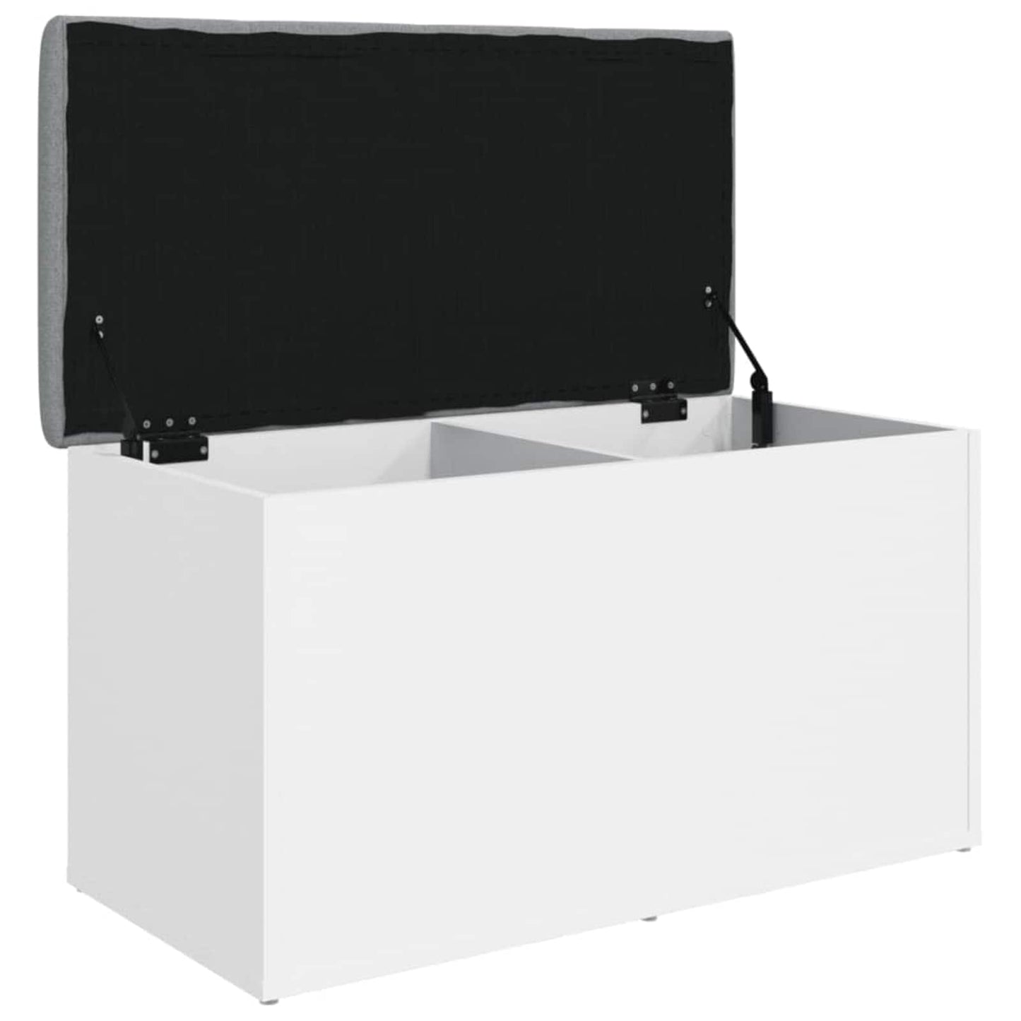 vidaXL Πάγκος Αποθήκευσης Λευκός 82x42x45 εκ. από Τεχνητό Ξύλο