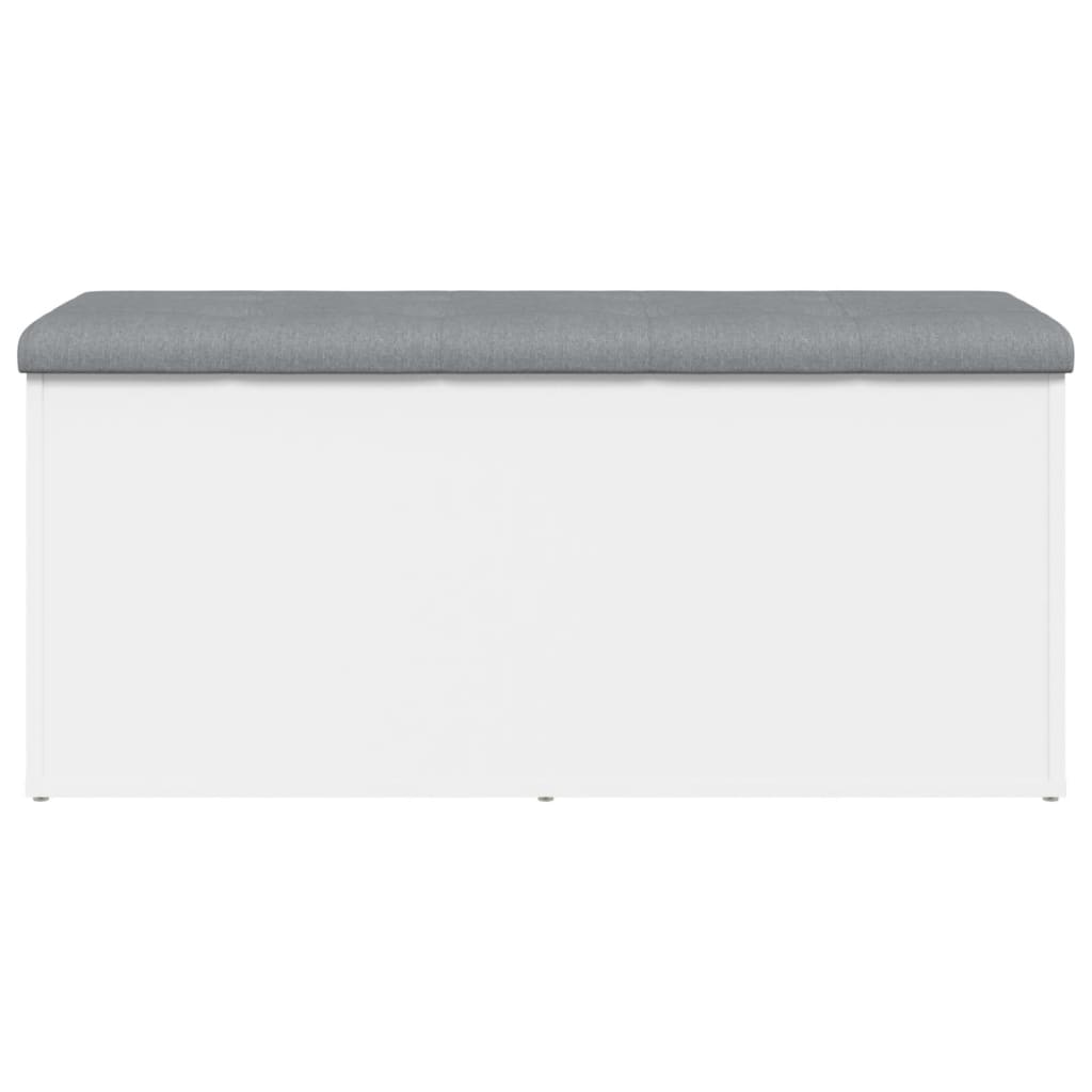 vidaXL Πάγκος Αποθήκευσης Λευκός 102 x 42 x 45 εκ. από Τεχνητό Ξύλο