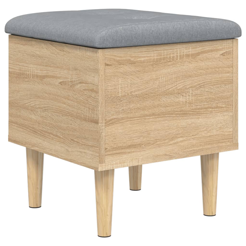 vidaXL Παγκάκι Αποθήκευσης Sonoma Δρυς 42 x 42 x 46 εκ. Επεξεργ. Ξύλο