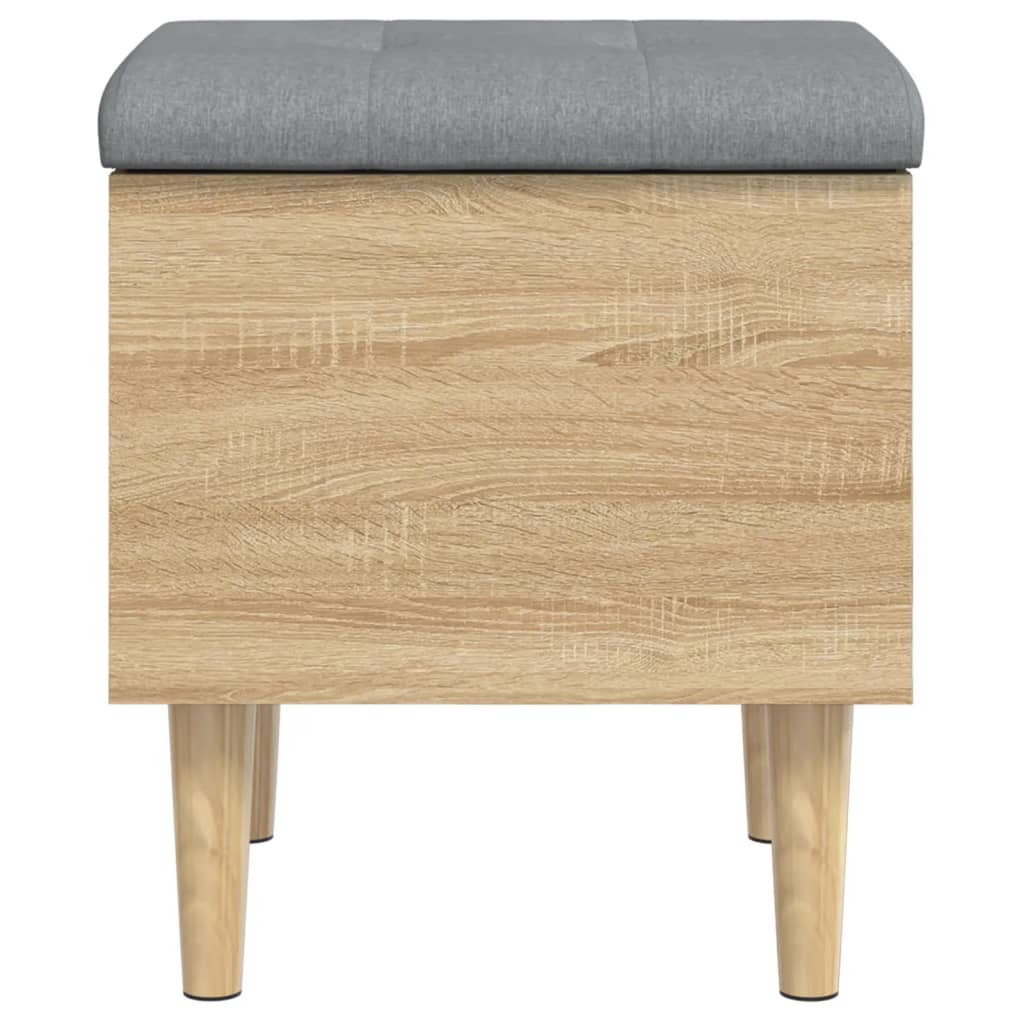 vidaXL Παγκάκι Αποθήκευσης Sonoma Δρυς 42 x 42 x 46 εκ. Επεξεργ. Ξύλο