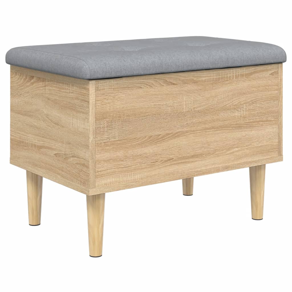 vidaXL Παγκάκι Αποθήκευσης Sonoma Δρυς 62x42x46 εκ. Επεξεργασμένο Ξύλο