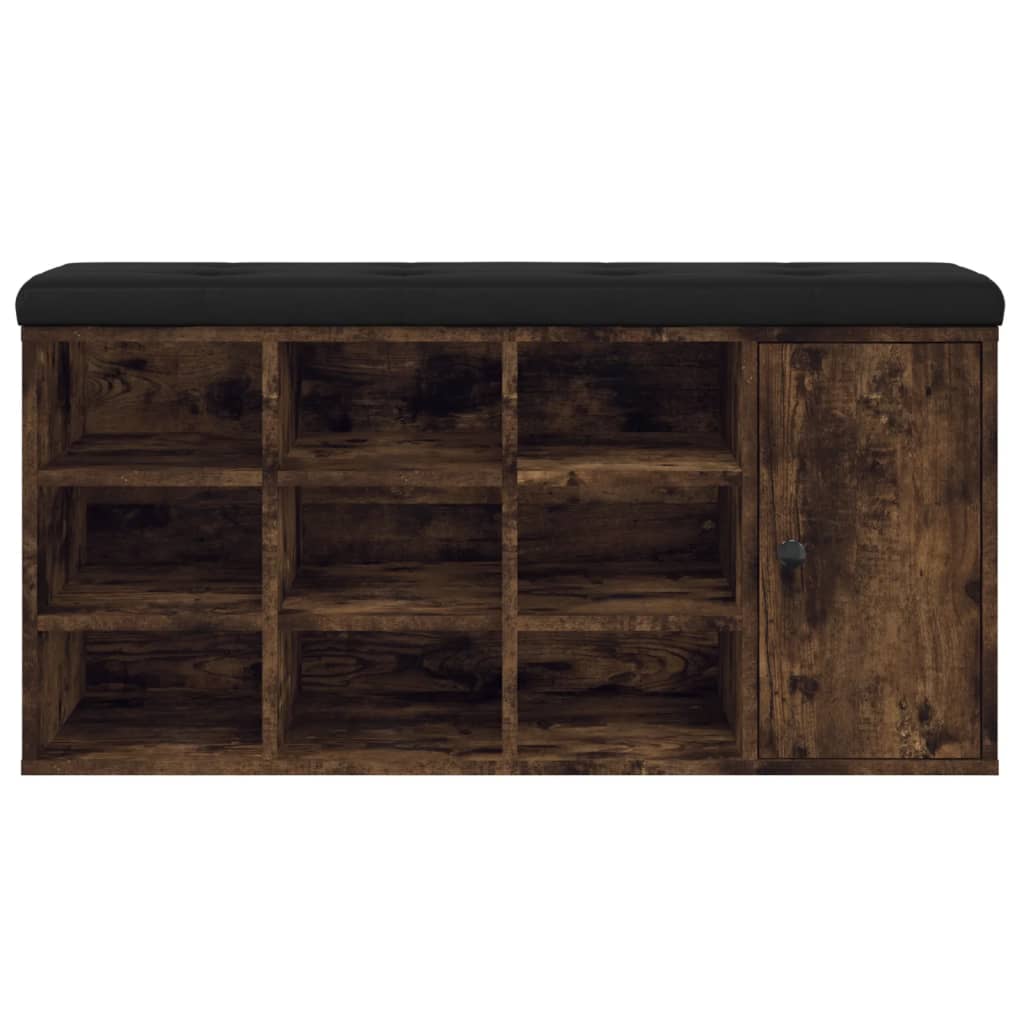 vidaXL Παπουτσοθήκη Καπνιστή Δρυς 102x32x50 εκ. από Επεξεργασμένο Ξύλο