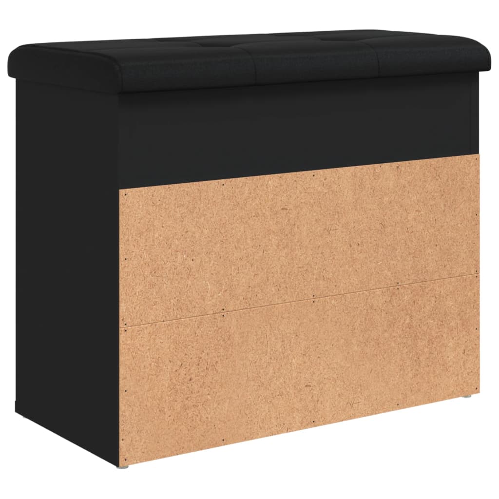 vidaXL Παπουτσοθήκη Μαύρη 62 x 32 x 50 εκ. από Επεξεργασμένο Ξύλο