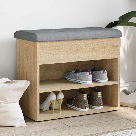 vidaXL Παπουτσοθήκη Sonoma Δρυς 62x32x50 εκ. από Επεξεργασμένο Ξύλο