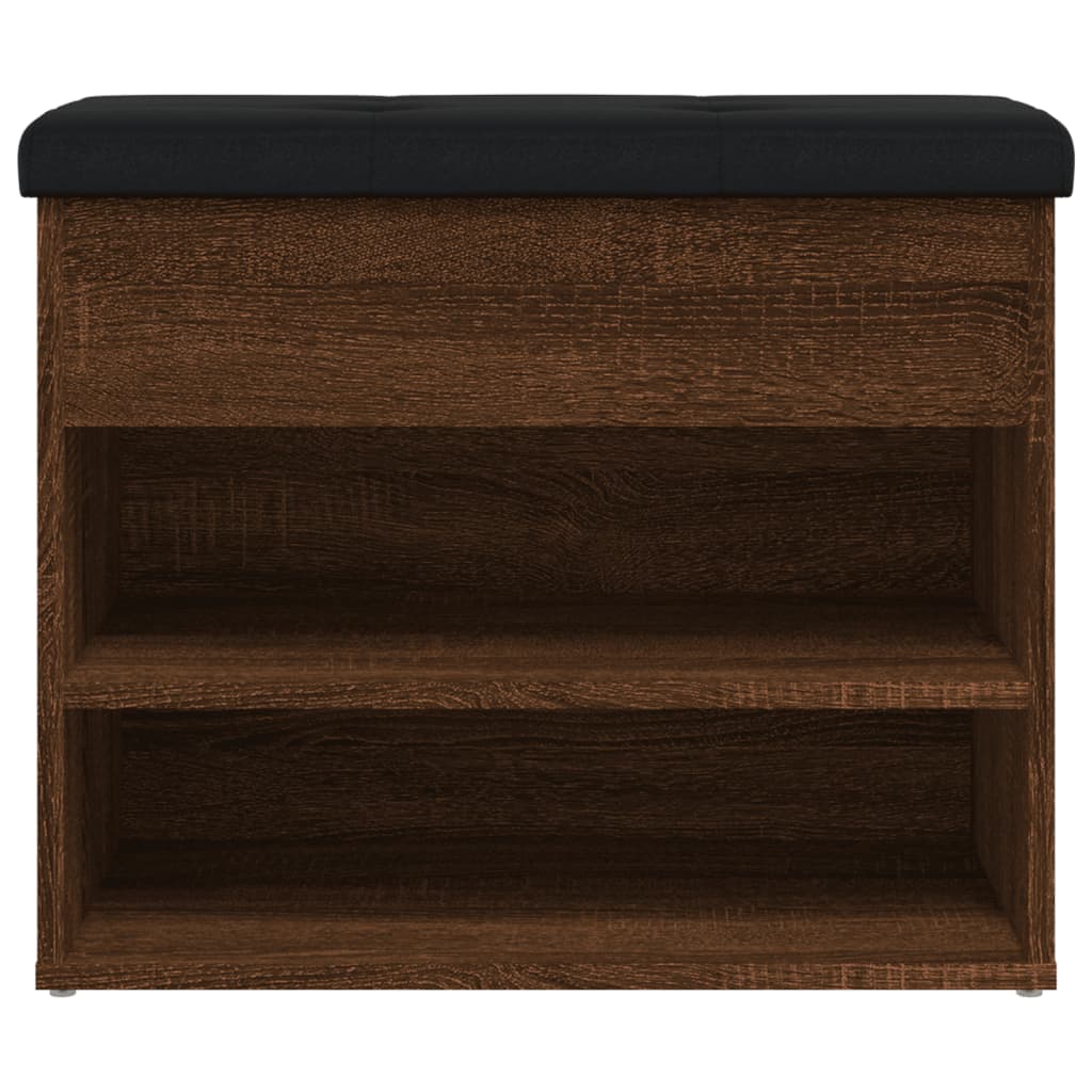 vidaXL Παπουτσοθήκη Καφέ Δρυς 62x32x50 εκ. από Επεξεργασμένο Ξύλο