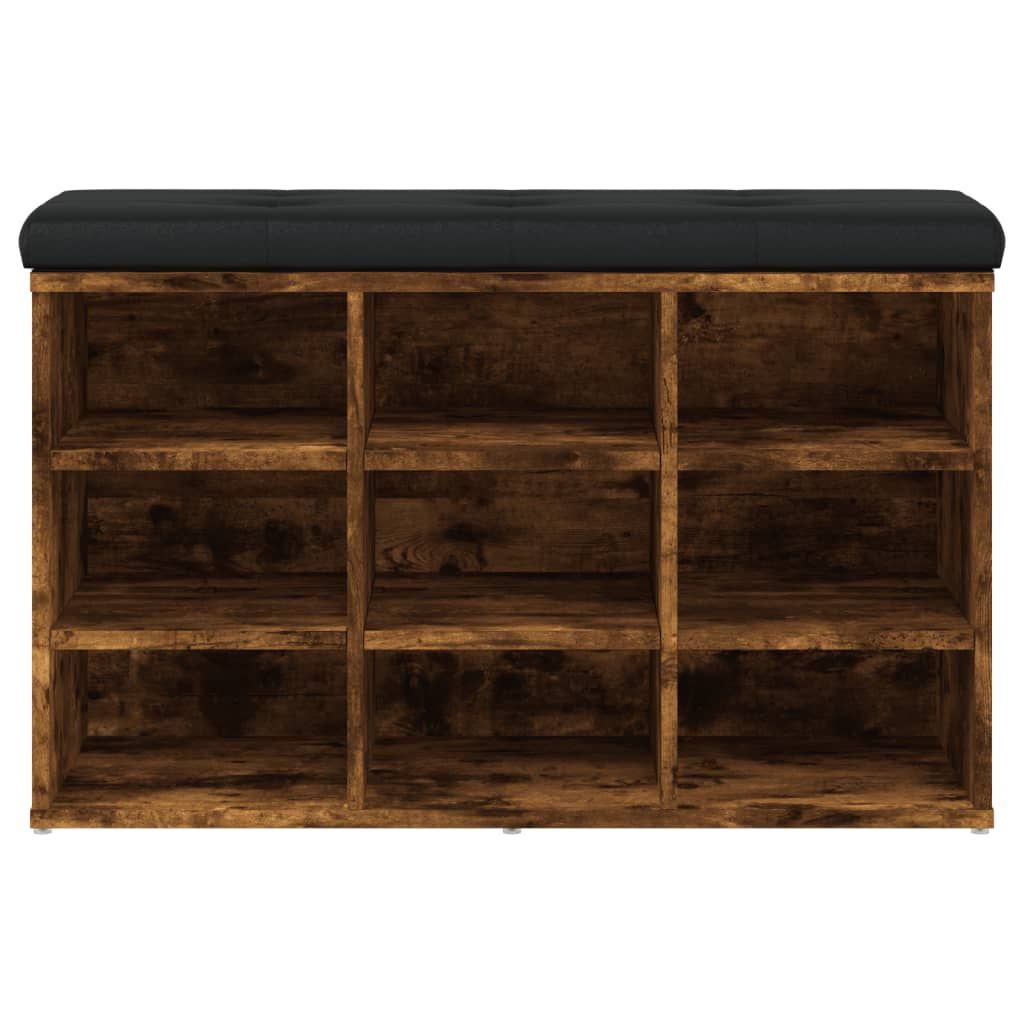 vidaXL Παπουτσοθήκη Καπνιστή Δρυς 82x32x50 εκ. από Επεξεργασμένο Ξύλο