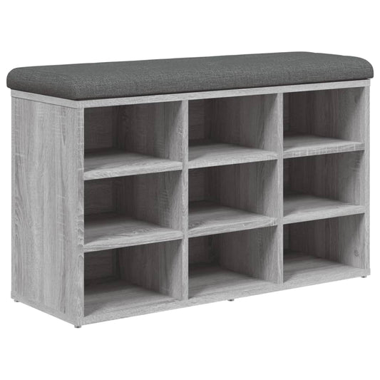 vidaXL Παπουτσοθήκη Γκρι Sonoma 82x32x50 εκ. από Επεξεργασμένο Ξύλο