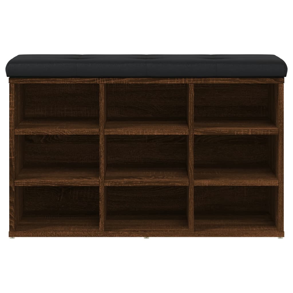 vidaXL Παπουτσοθήκη Καφέ Δρυς 82x32x50 εκ. από Επεξεργασμένο Ξύλο
