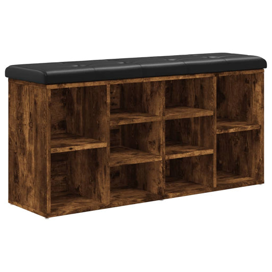 vidaXL Παπουτσοθήκη Καπνιστή Δρυς 102x32x50 εκ. από Επεξεργασμένο Ξύλο