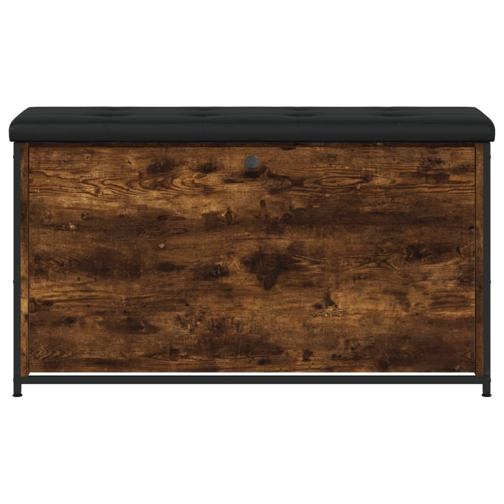 vidaXL Παπουτσοθήκη με Ανακλινόμ. Συρτάρι Καπνιστή Δρυς 102x32x56 εκ.