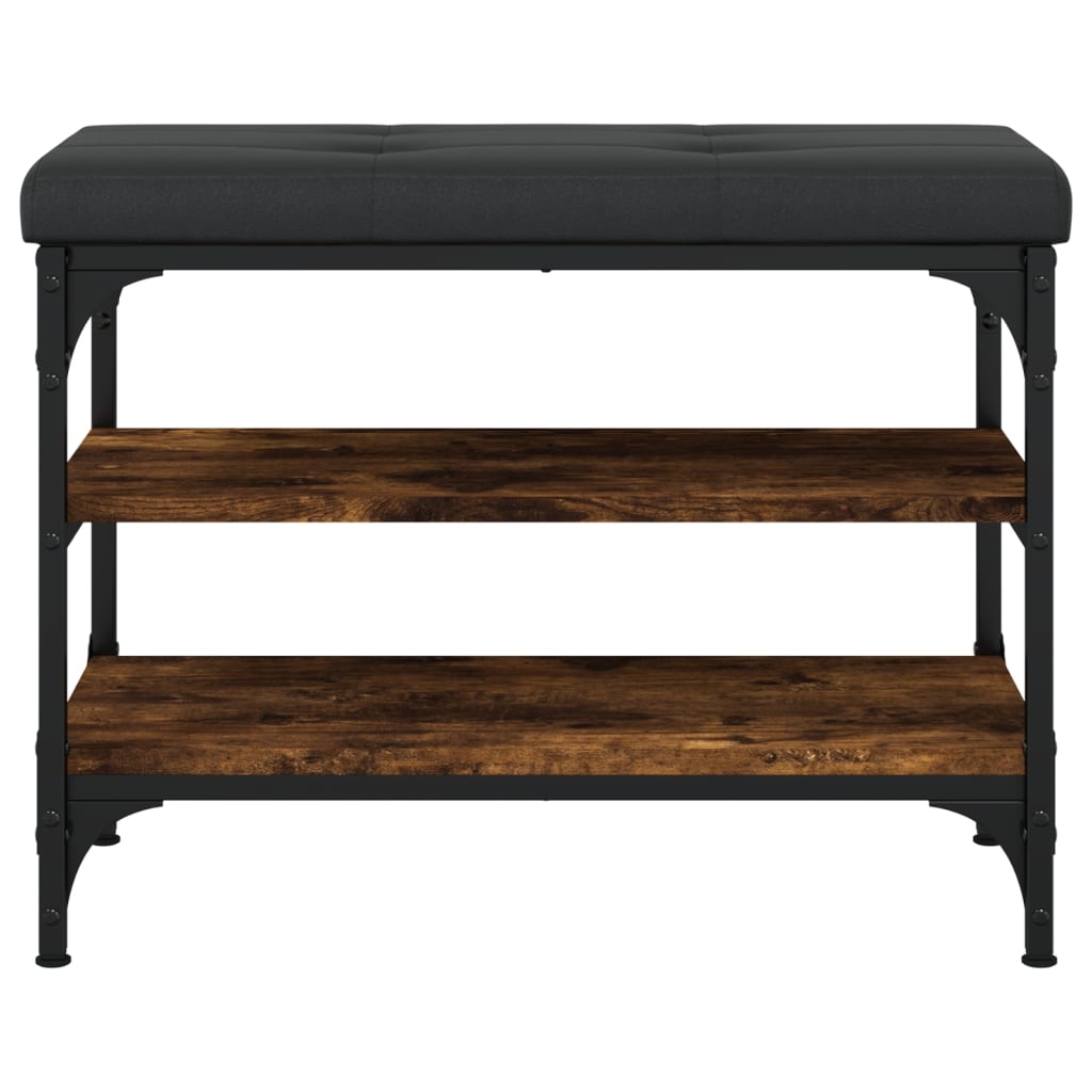 vidaXL Παπουτσοθήκη Καπνιστή Δρυς 62x32x47 εκ. από Επεξεργασμένο Ξύλο