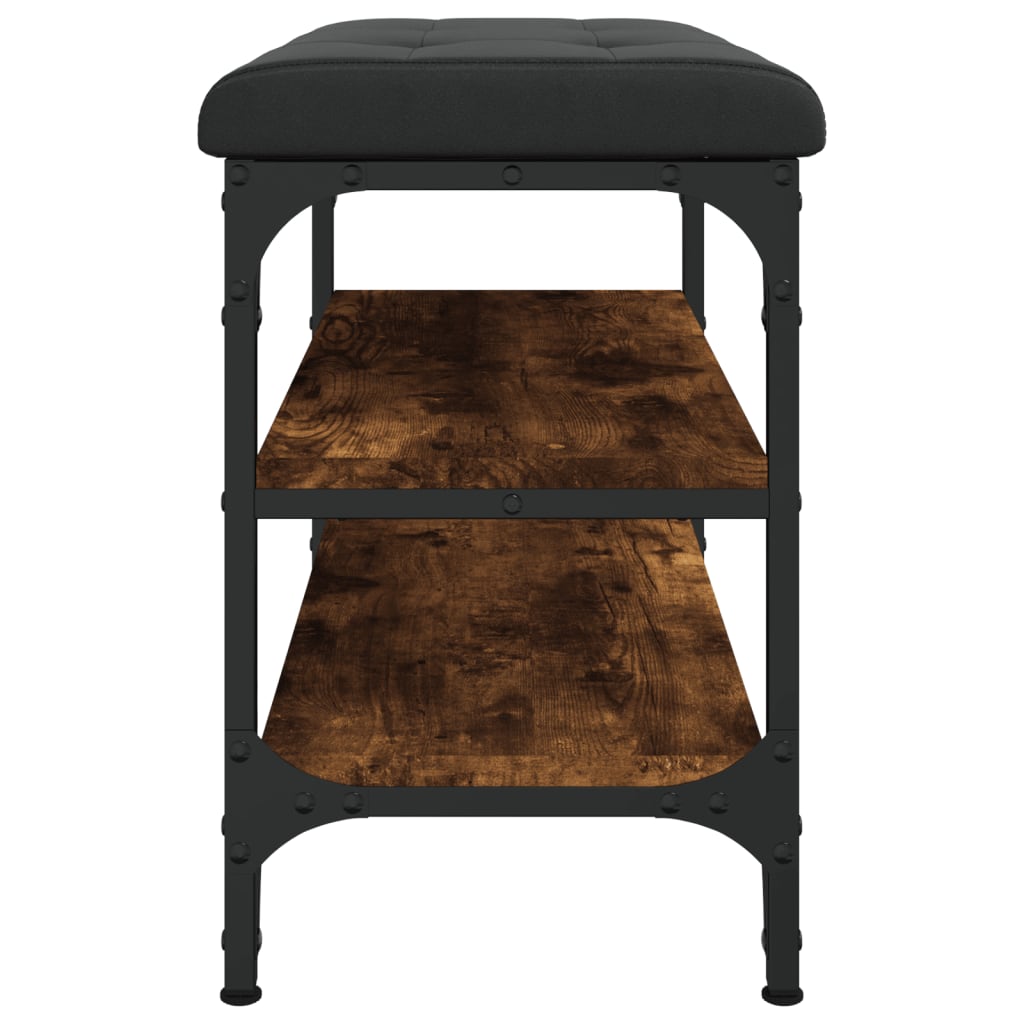 vidaXL Παπουτσοθήκη Καπνιστή Δρυς 62x32x47 εκ. από Επεξεργασμένο Ξύλο