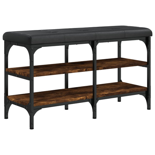 vidaXL Παπουτσοθήκη Καπνιστή Δρυς 82x32x47 εκ. από Επεξεργασμένο Ξύλο