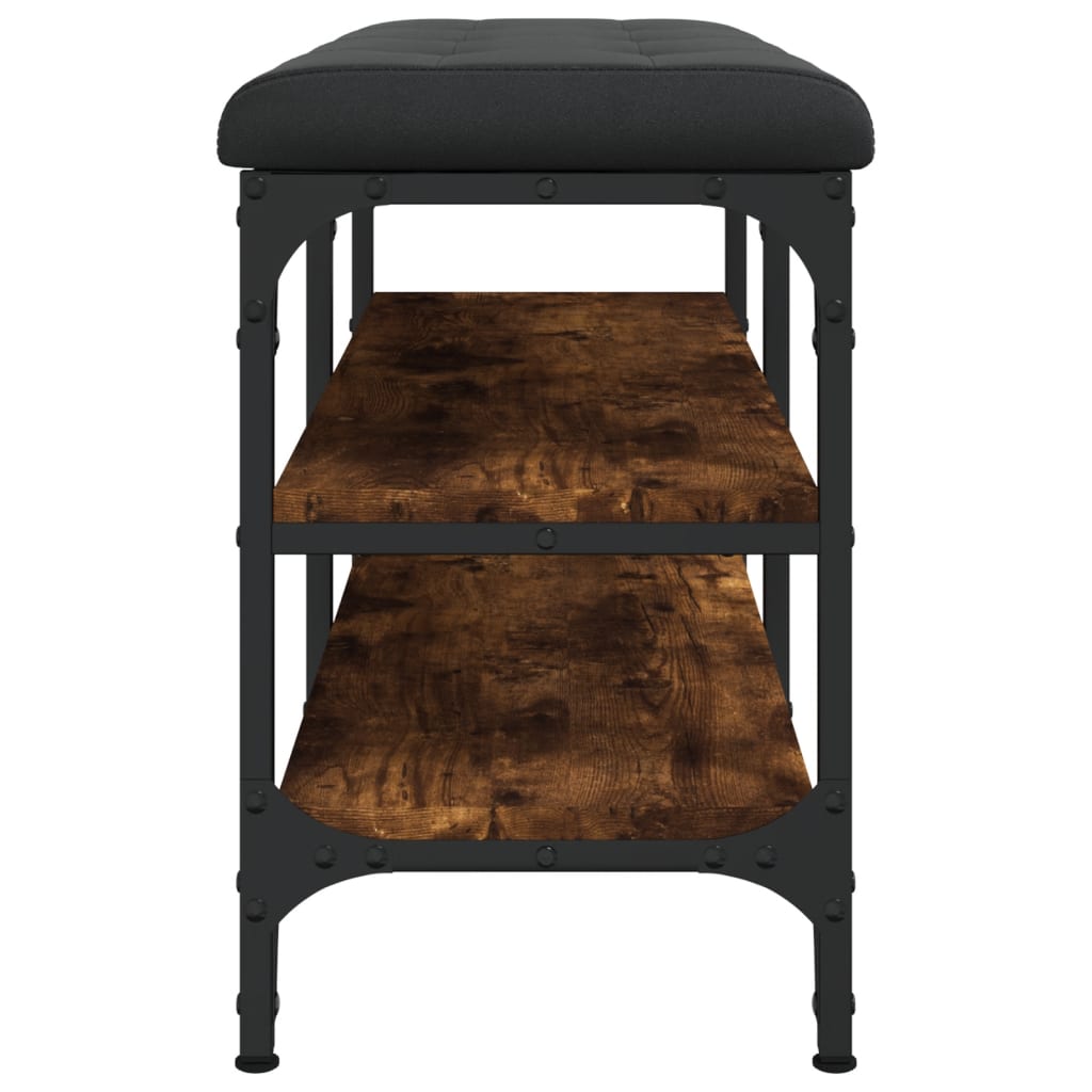 vidaXL Παπουτσοθήκη Καπνιστή Δρυς 82x32x47 εκ. από Επεξεργασμένο Ξύλο