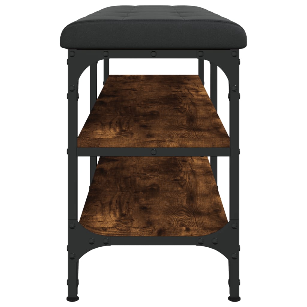 vidaXL Παπουτσοθήκη Καπνιστή Δρυς 102x32x47 εκ. από Επεξεργασμένο Ξύλο