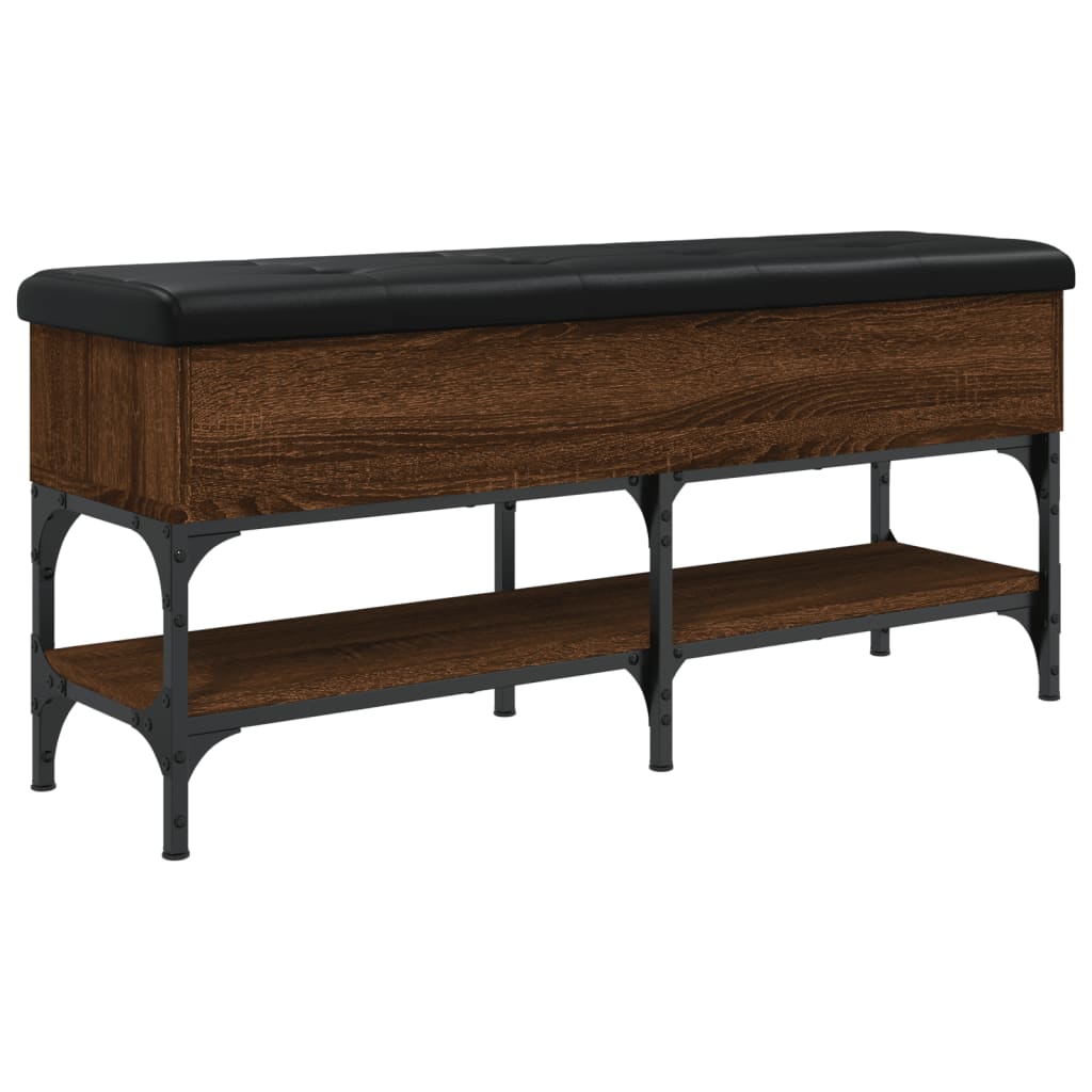 vidaXL Παπουτσοθήκη Καφέ Δρυς 102x32x45 εκ. από Επεξεργασμένο Ξύλο