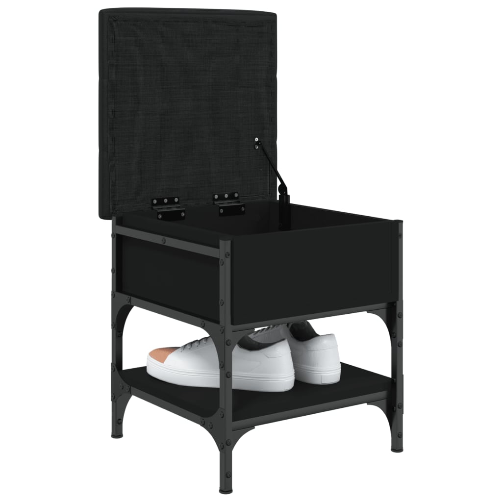 vidaXL Παπουτσοθήκη Μαύρη 42x42x45 εκ. από Επεξεργασμένο Ξύλο