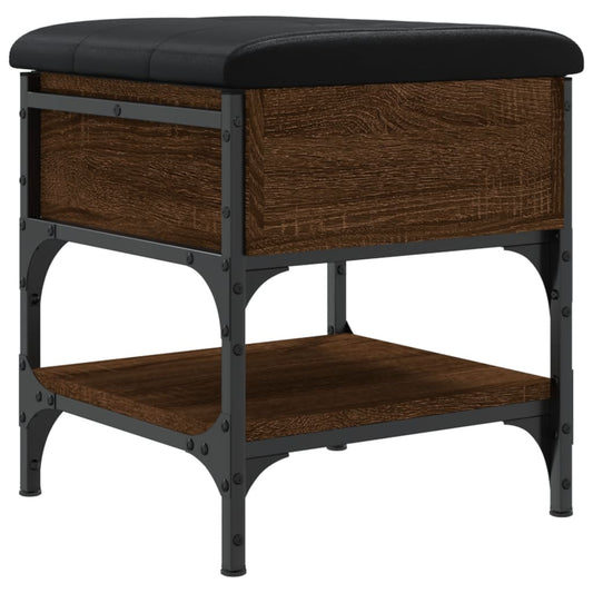 vidaXL Παπουτσοθήκη Καφέ Δρυς 42x42x45 εκ. από Επεξεργασμένο Ξύλο