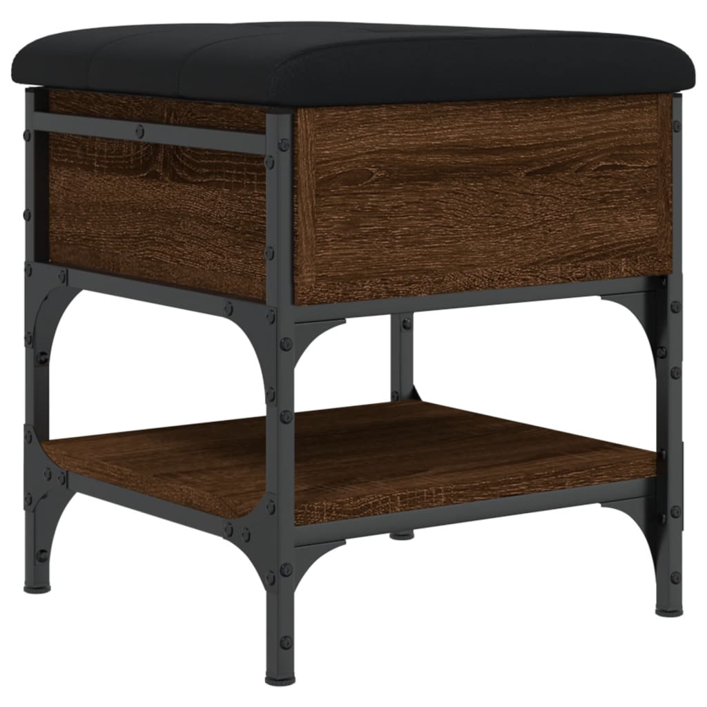 vidaXL Παπουτσοθήκη Καφέ Δρυς 42x42x45 εκ. από Επεξεργασμένο Ξύλο