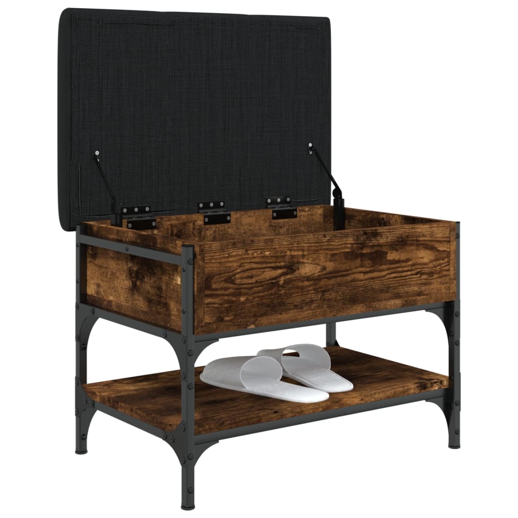 vidaXL Παπουτσοθήκη Καπνιστή Δρυς 62x42x45 εκ. από Επεξεργασμένο Ξύλο