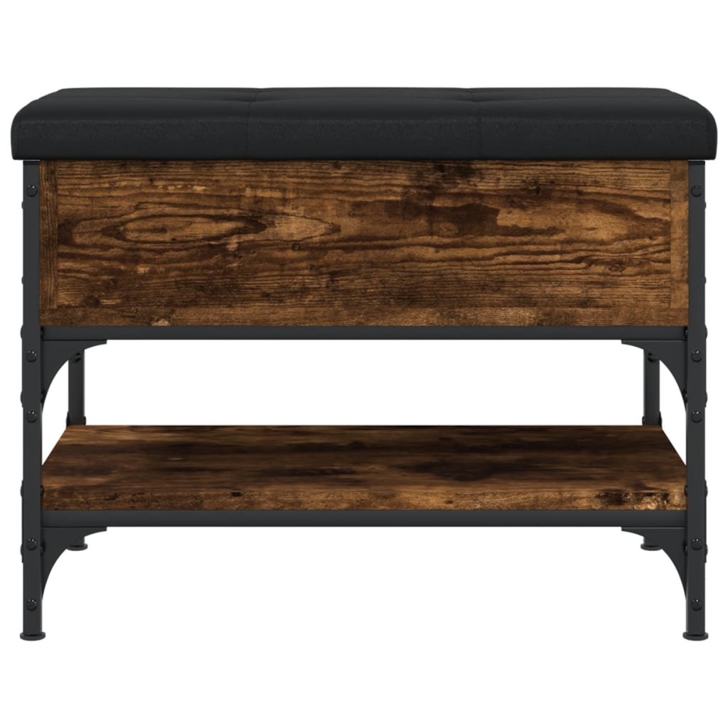 vidaXL Παπουτσοθήκη Καπνιστή Δρυς 62x42x45 εκ. από Επεξεργασμένο Ξύλο