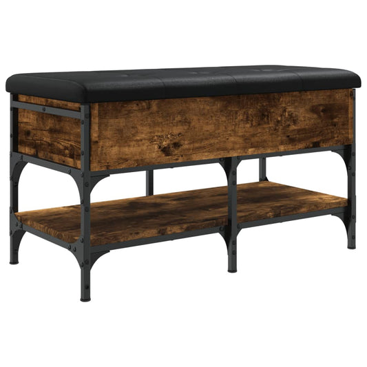 vidaXL Παπουτσοθήκη Καπνιστή Δρυς 82x42x45 εκ. από Επεξεργασμένο Ξύλο