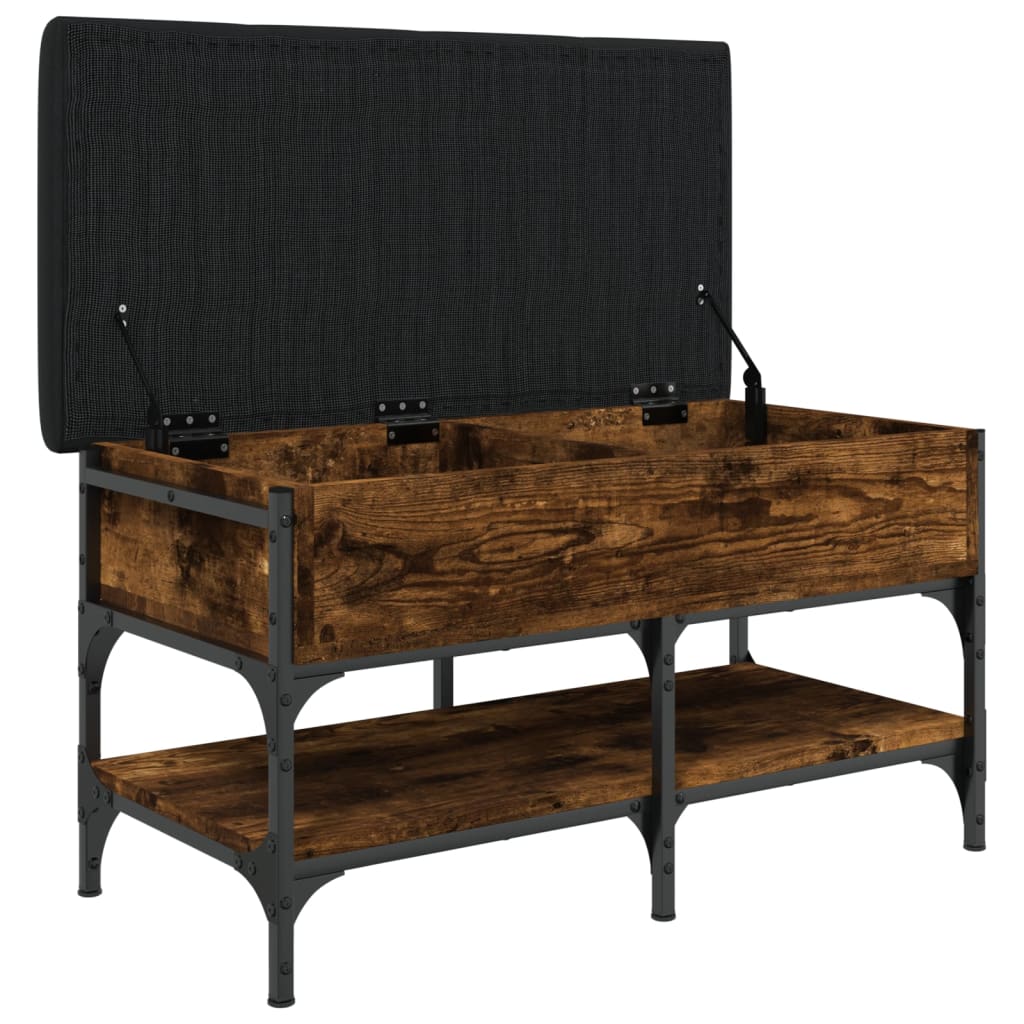 vidaXL Παπουτσοθήκη Καπνιστή Δρυς 82x42x45 εκ. από Επεξεργασμένο Ξύλο