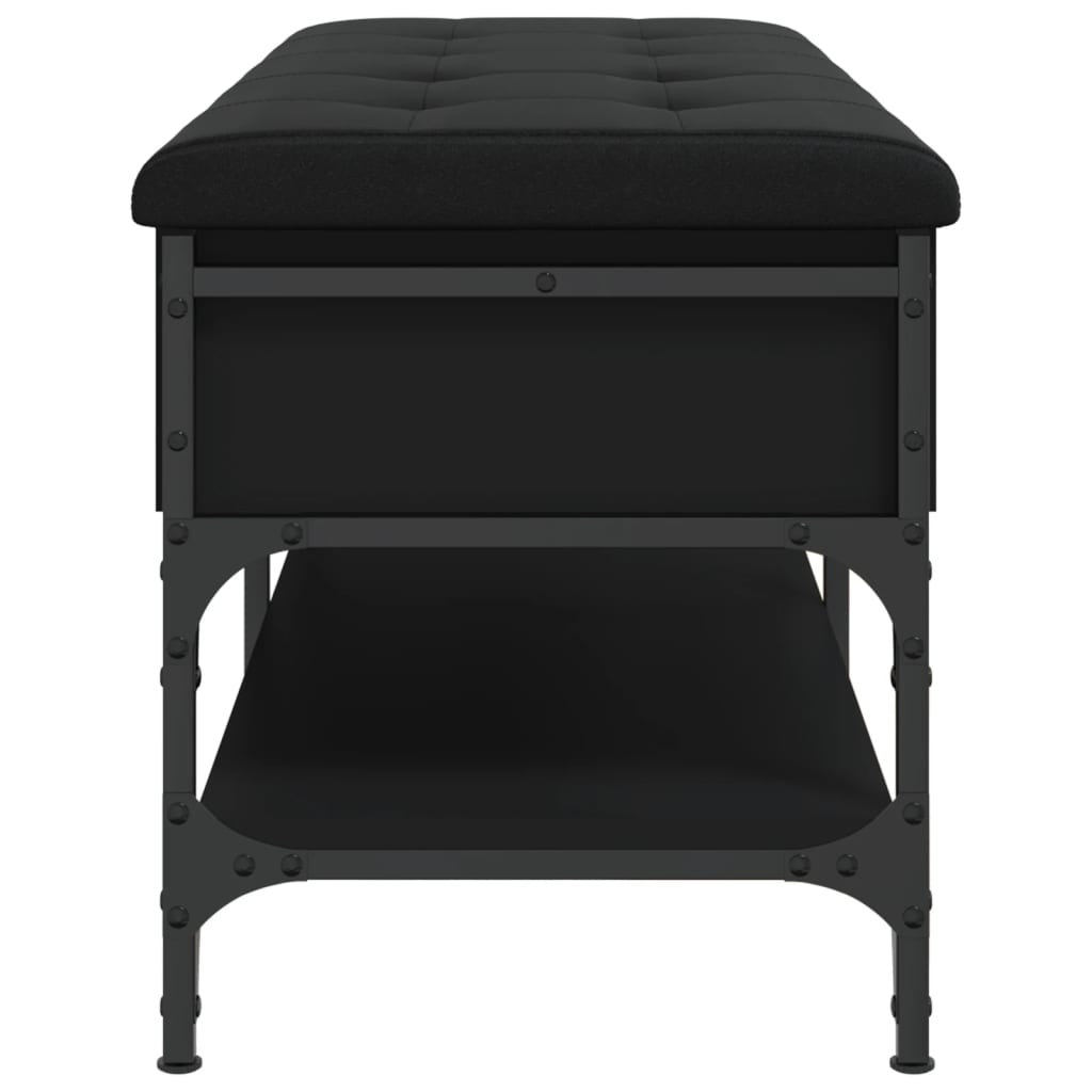 vidaXL Παπουτσοθήκη Μαύρη 102x42x45 εκ. από Επεξεργασμένο Ξύλο