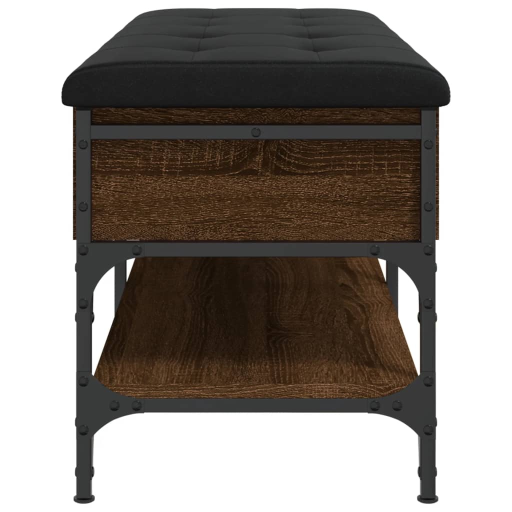 vidaXL Παπουτσοθήκη Καφέ Δρυς 102x42x45 εκ. από Επεξεργασμένο Ξύλο