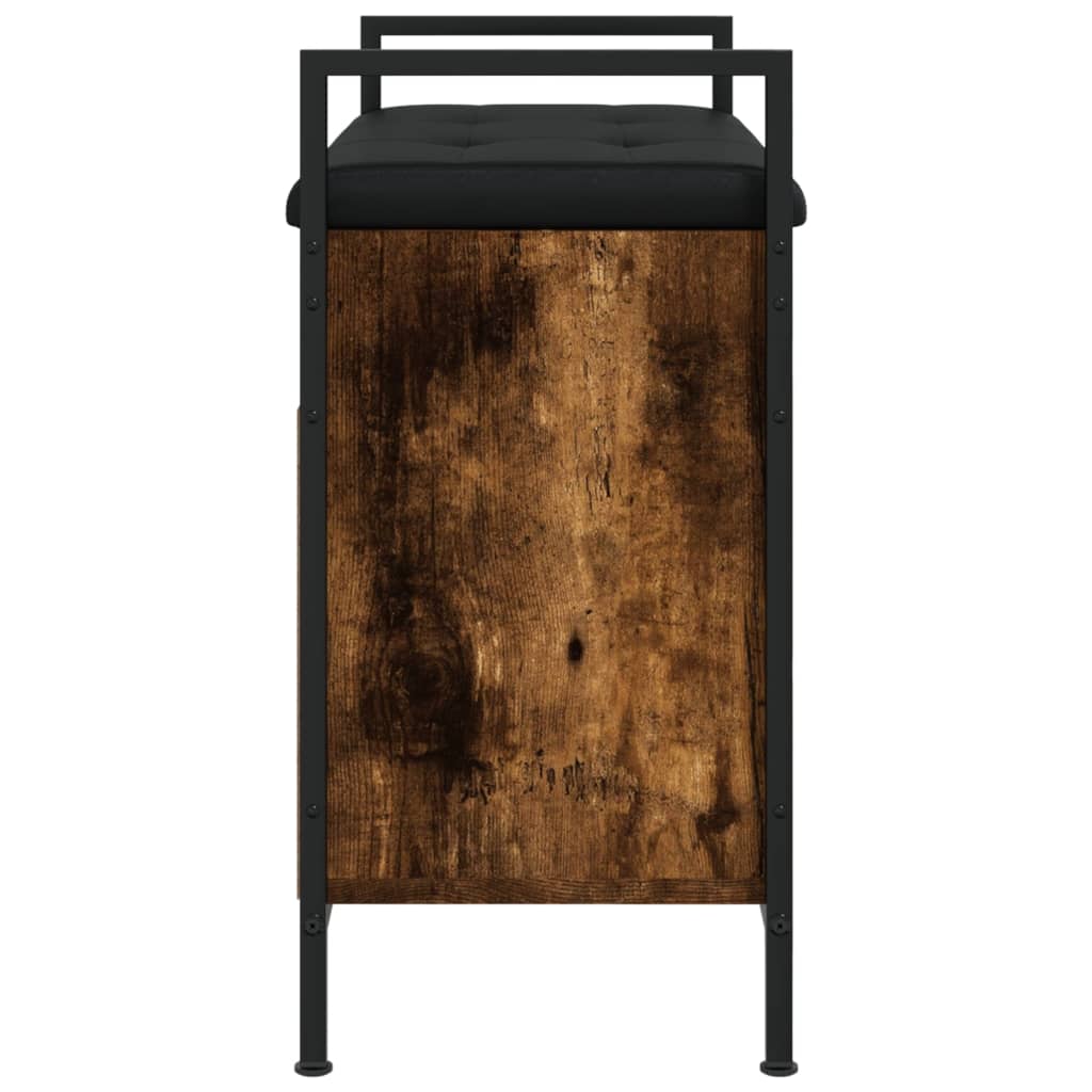 vidaXL Παπουτσοθήκη Καπνιστή Δρυς 65,5x32x57,5 εκ. Επεξεργασμένο Ξύλο